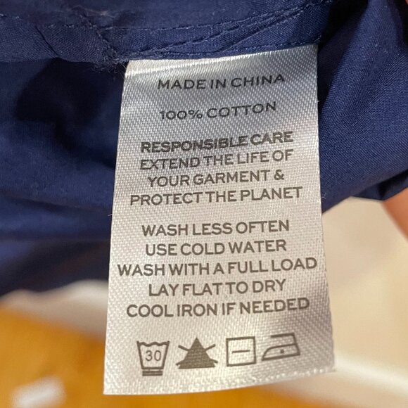 New Hill House Elizabeth 100% Cotton Mini Nap Dress Navy Large - Picture 6 of 7